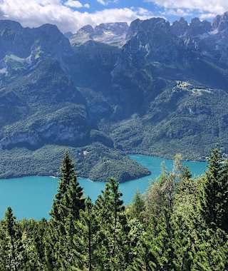 Zum Abschluss der Tour – der Molvenosee