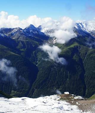 Blick auf die Sajathütte 
