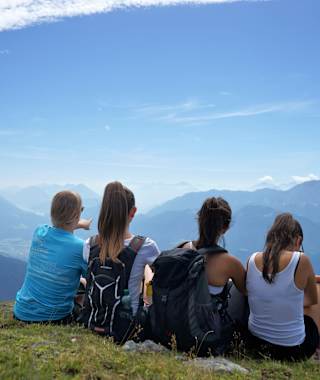 Blick ins Tal von der Mokarspitze
