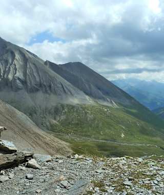 Blick von der Pfortscharte ins Leitertal