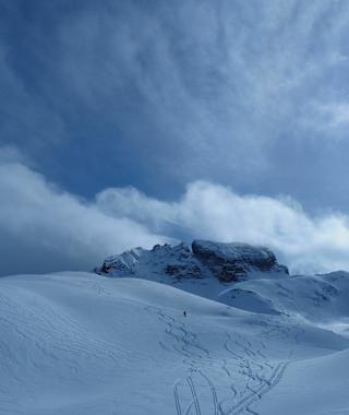 Blick zur Cresta Bianca