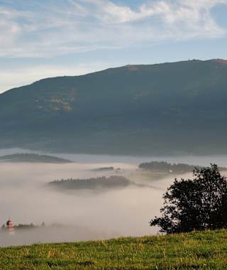 Blick vom Johannesberg auf die Koralpe
