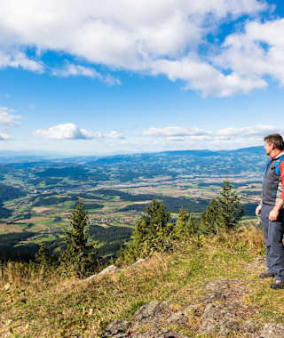 Blick vom Kärntner Brandl ins Lavanttal