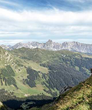 Blick vom Schwarzhornsattel