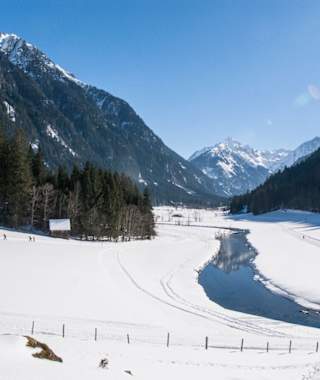 Langläufer auf der Kristallloipe im Tettermoor