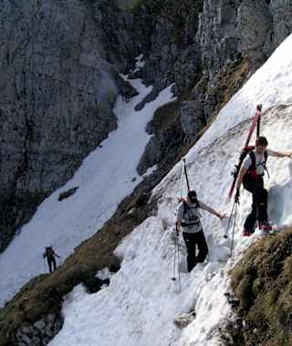 Aufstieg über den Fadensteig