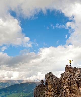 Am Gipfel des Burgstall