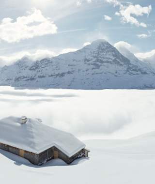 Winterwanderung von der Bussalp nach Bort