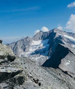 Blick auf Hochalmspitze vom Gipfel Säuleck