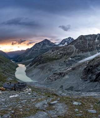 Fantastischer Blick auf die Chamanna Coaz
