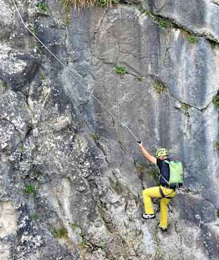 City Wall Klettersteig in Salzburg am Kapuzinerberg