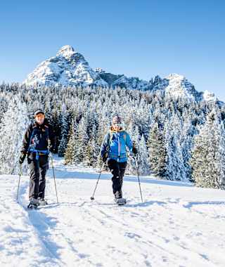 Schneeschuhwanderung Waldraster Jöchl