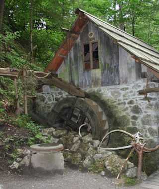  Die renovierte Mühle bietet einen netten Rahmen für eine kurze Rast.