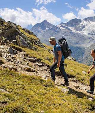 Anstieg zur Domhütte