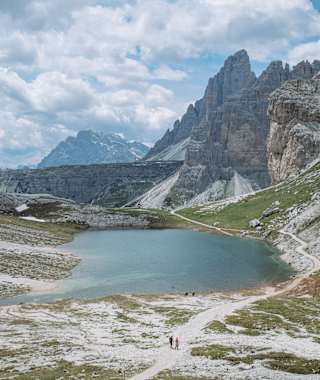 Am Weg von der Lavaredohütte in Richtung Büllelejochhütte