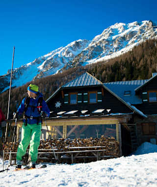 Die Edelweißhütte am Schneeberg