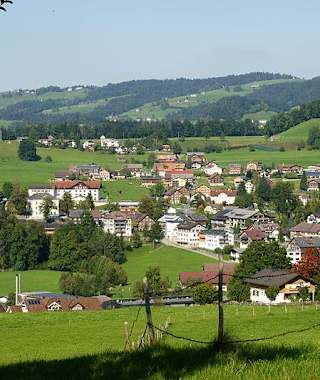 Blick auf die Gemeinde Egg 