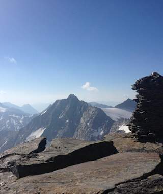 Hocharn mit Blick auf den Hohen Sonnblick