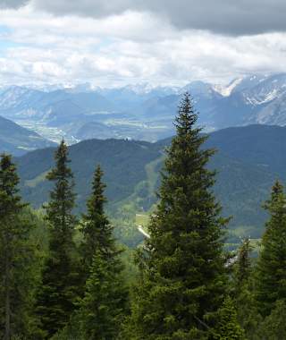 Aussicht auf das Seefelder Plateau
