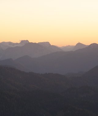 Abendstimmung auf der Gemeindealpe