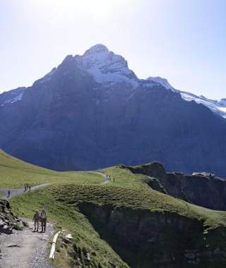 Kurz nach dem First mit Wetterhorn