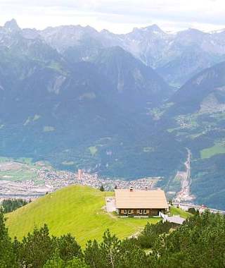 Die Frassenhütte oberhalb von Bludenz