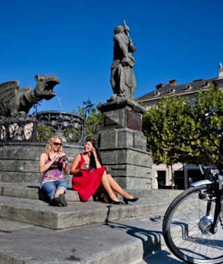 Lindwurmbrunnen in Klagenfurt