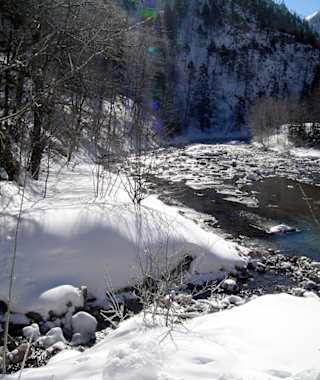 Im Höllental beim Eintritt in den Fronbachgraben
