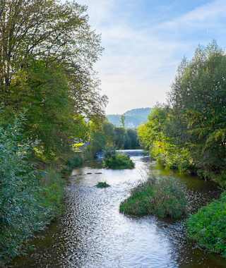 am NaturKulturWeg unterwegs