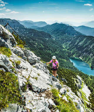 Traumhafte Aussichten vom Gamsblick Klettersteig