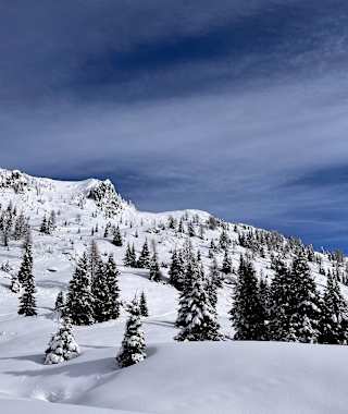 Blick auf den Garnitzenberg am Nassfeld