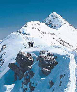Am Gipfelgrat des Geißhorns.