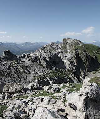 ein relativ einfach erreichbarer, aber einsamer Gipfel - die Glongspitze