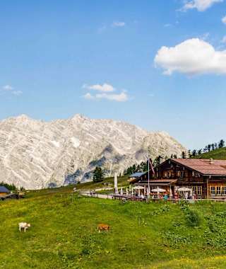 Die Gotzenalm liegt wunderbar aussichtsreich hoch über dem Königssee.