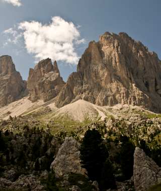 Die Grohmannspitze in der Langkofelgruppe