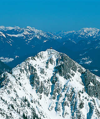Der Herzogstand von Heimgarten aus gesehen.