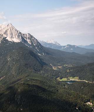 Blick auf die Wettersteinspitze