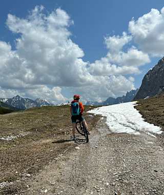 Hochalmsattel nach dem Karwendelhaus