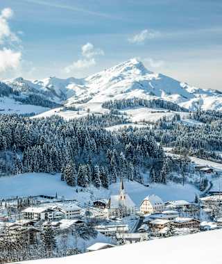 Winterpanorama Fieberbrunn