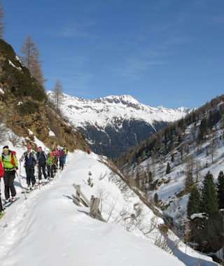 Sehr beliebet Skitour auf das Hochkreuz.