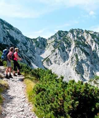 Ein Blick auf das Staufenmassiv Inzell