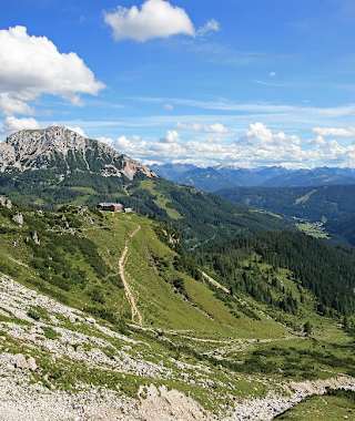 Blick zur Hofpürglhütte