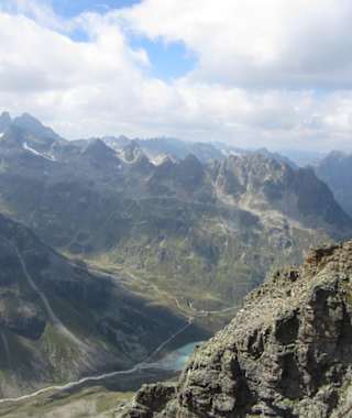 Blick vom Hohen Rad in Richtung Vorarlberg