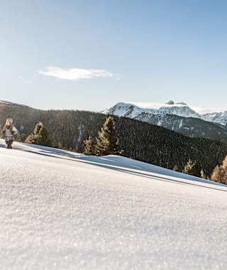 Winterwanderung auf die Lüsner Alm