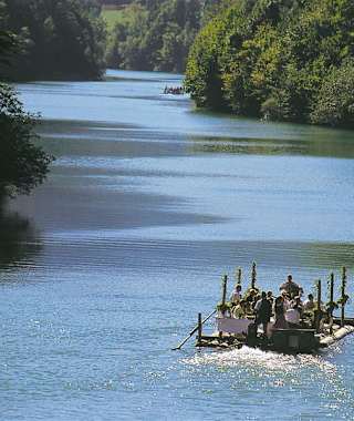 Floßfahrt auf der Enns