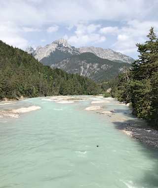 Die Isar bei Scharnitz
