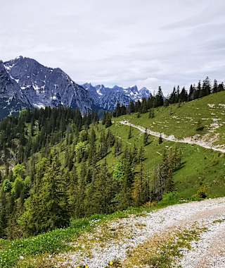 Abstieg von der Tölzer Hütte