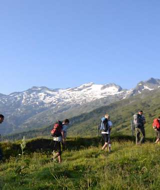 Blick zum Keeskogel oberhalb der Aschlreitalm