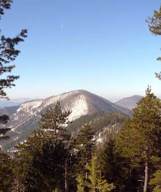 Das Ziel - das Kieneck - zeigt sich in der Ferne