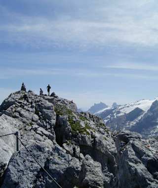 Der Gipfel aus etwas Entfernung